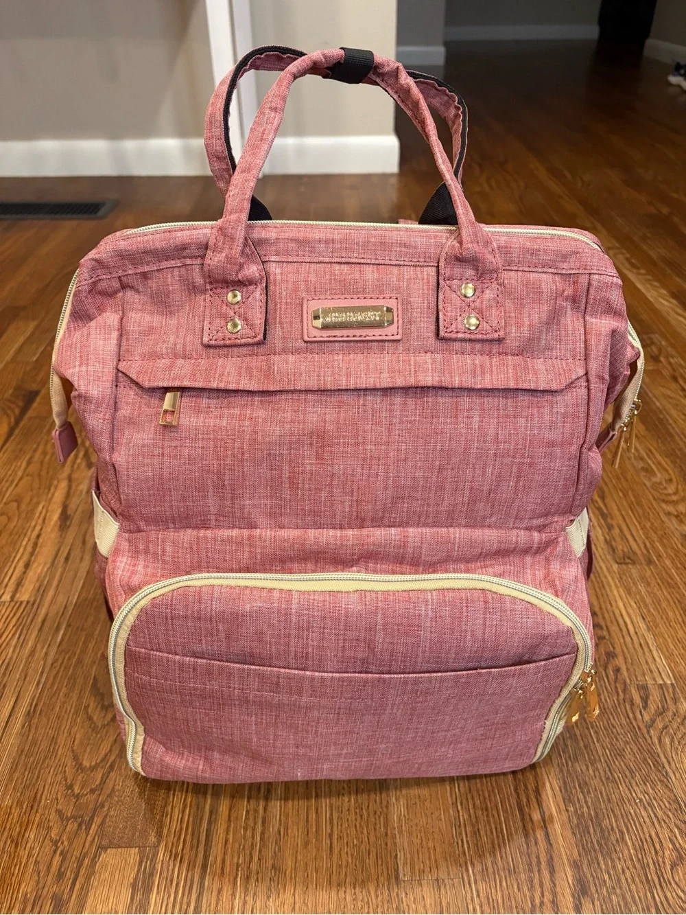 JCDOBEST Mauve Pink Insulated Lunch Bag Laptop Backpack